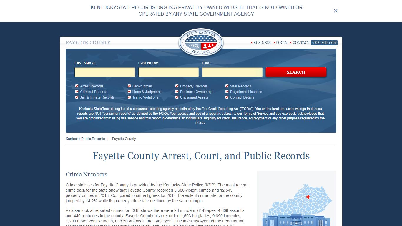 Fayette County Arrest, Court, and Public Records